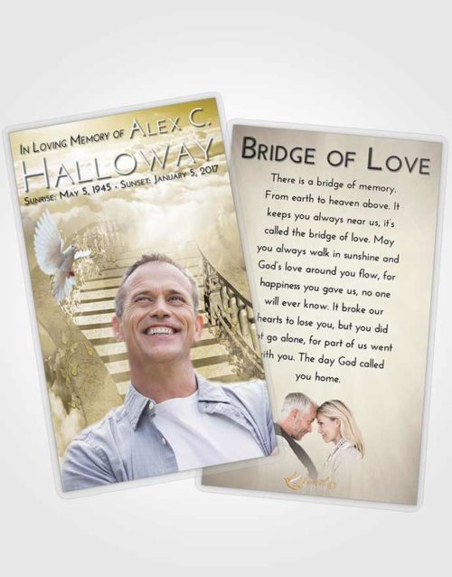 Funeral Prayer Card Template Harmony Stairway to Freedom