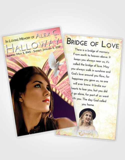 Funeral Prayer Card Template Loving Mix Bible Love