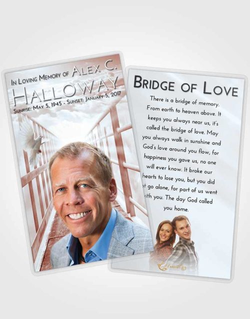 Funeral Prayer Card Template Ruby Love Stairway to Faith