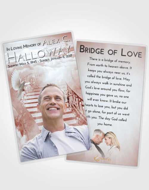 Funeral Prayer Card Template Ruby Love Stairway to Freedom