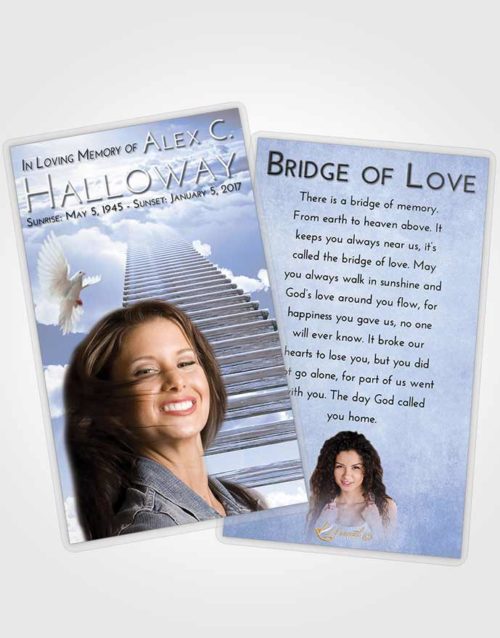 Funeral Prayer Card Template Splendid Steps to Heaven