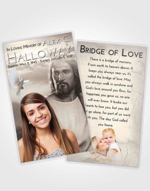 Funeral Prayer Card Template Tranquil Jesus Prayers