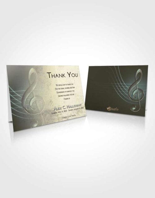 Funeral Thank You Card Template At Dusk Allegro
