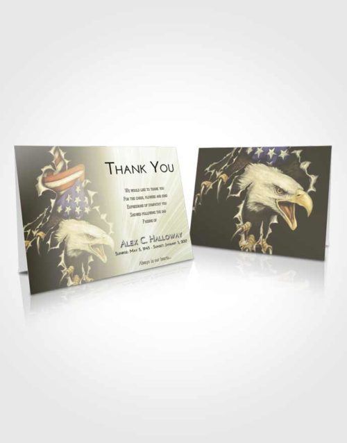 Funeral Thank You Card Template At Dusk American Motorcycle