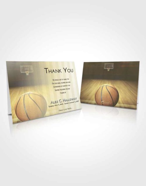Funeral Thank You Card Template At Dusk Basketball Dreams