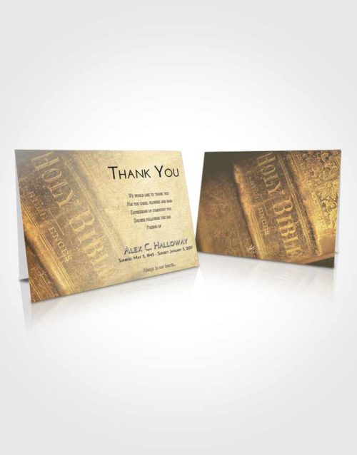 Funeral Thank You Card Template At Dusk Bible Grace