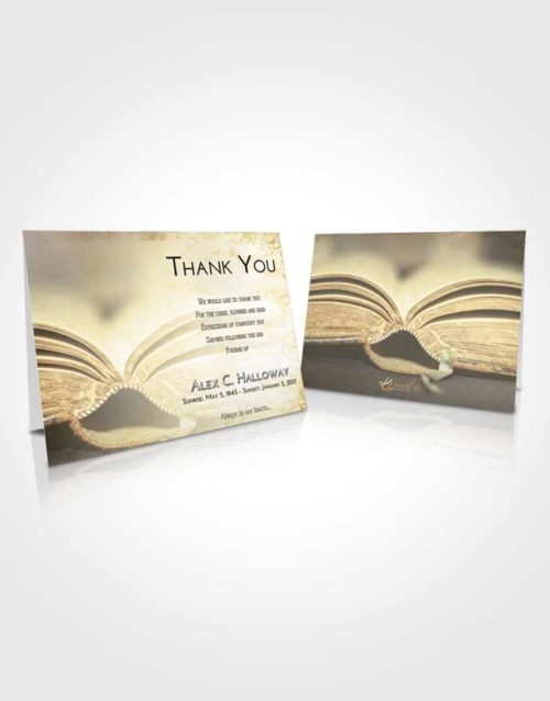 Funeral Thank You Card Template At Dusk Bible Love