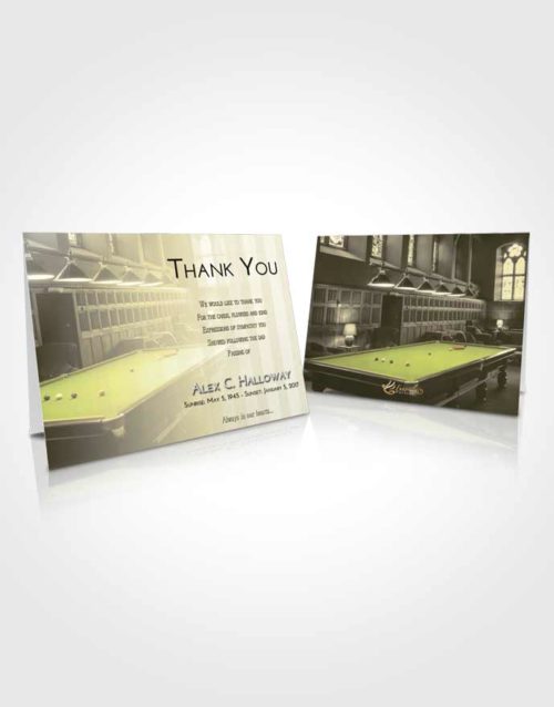 Funeral Thank You Card Template At Dusk Billiards Journey
