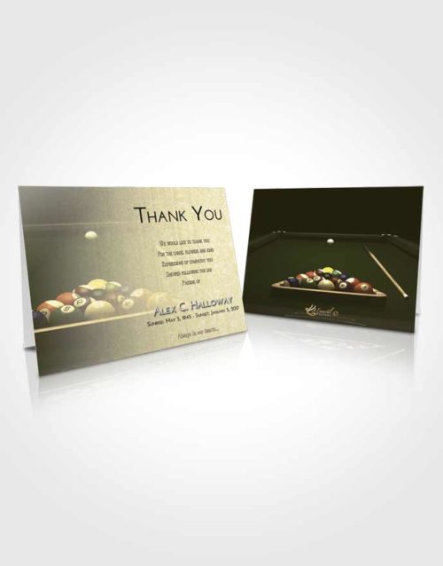 Funeral Thank You Card Template At Dusk Billiards Pride