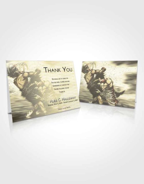 Funeral Thank You Card Template At Dusk Boxing Animation
