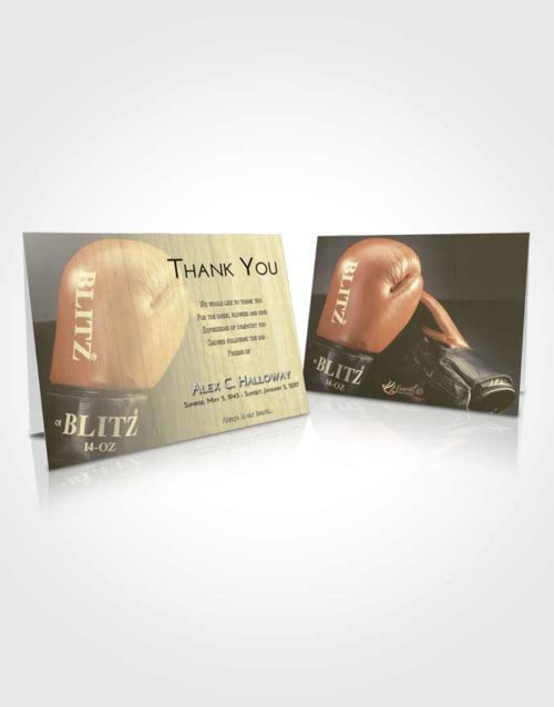 Funeral Thank You Card Template At Dusk Boxing Blitz