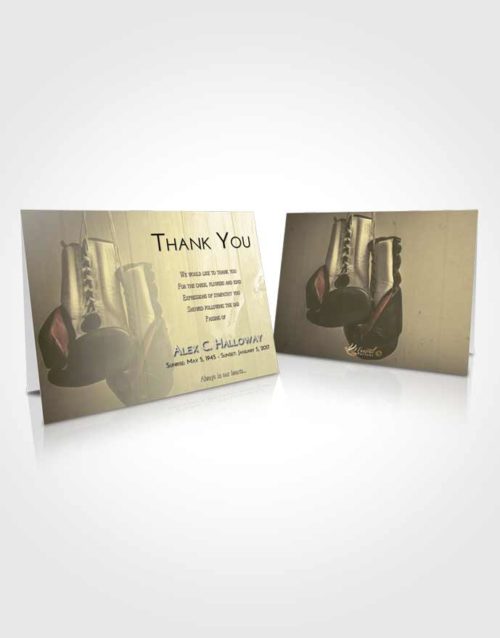Funeral Thank You Card Template At Dusk Boxing Day