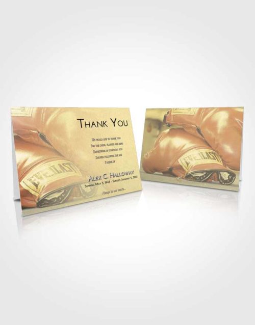 Funeral Thank You Card Template At Dusk Boxing Everlast