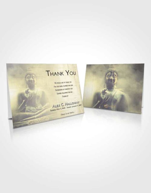 Funeral Thank You Card Template At Dusk Buddha Desire