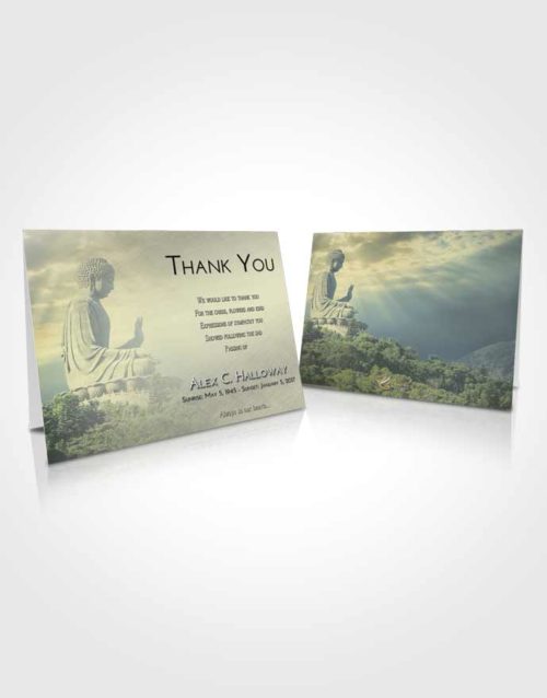 Funeral Thank You Card Template At Dusk Buddha Surprise