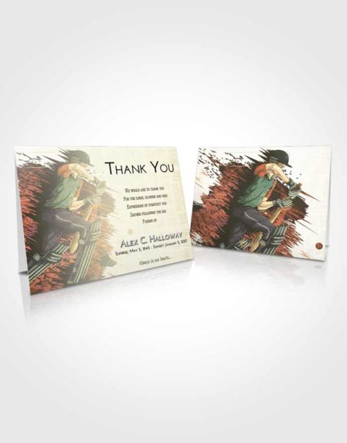 Funeral Thank You Card Template At Dusk Cricket Surprise