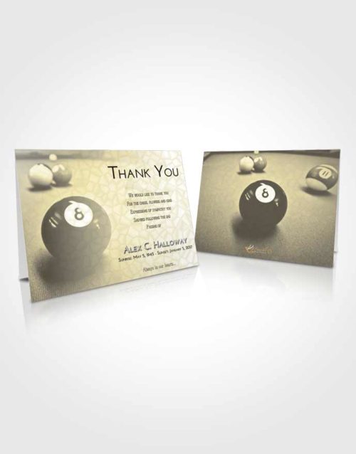 Funeral Thank You Card Template At Dusk Eight Ball