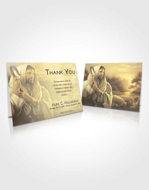 Funeral Thank You Card Template At Dusk Faith in Jesus