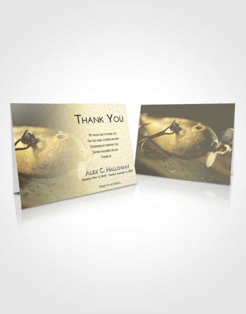 Funeral Thank You Card Template At Dusk Fishing Escape
