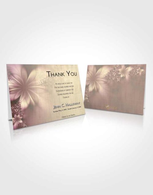 Funeral Thank You Card Template At Dusk Floral Lust