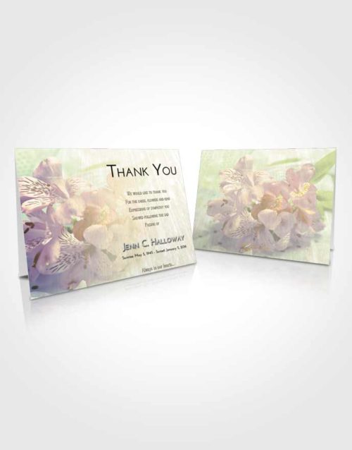 Funeral Thank You Card Template At Dusk Floral Magic
