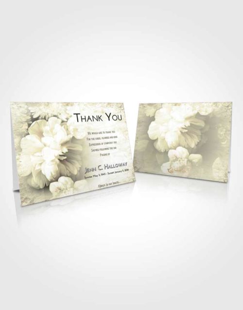 Funeral Thank You Card Template At Dusk Floral Mist