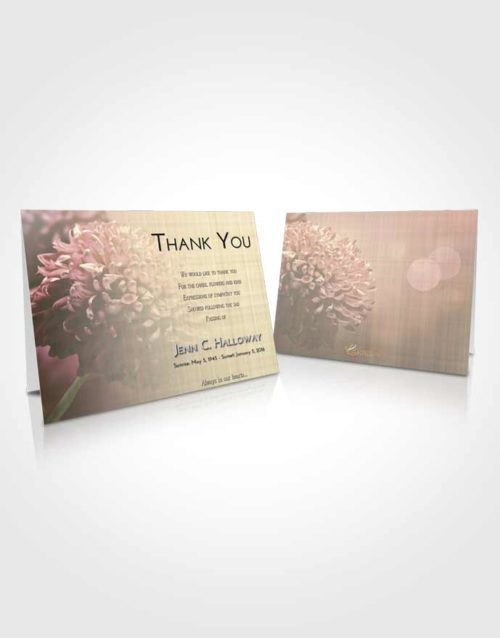 Funeral Thank You Card Template At Dusk Floral Morning