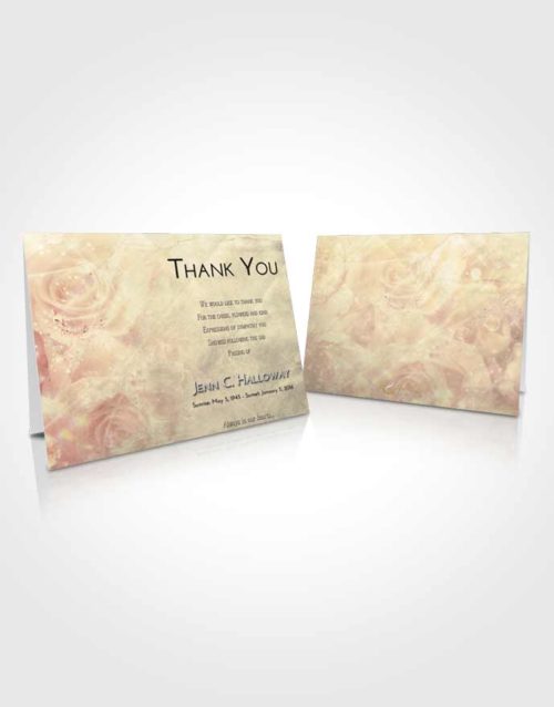 Funeral Thank You Card Template At Dusk Floral Relaxation