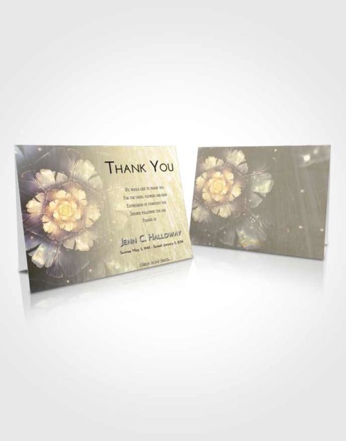 Funeral Thank You Card Template At Dusk Floral Secret