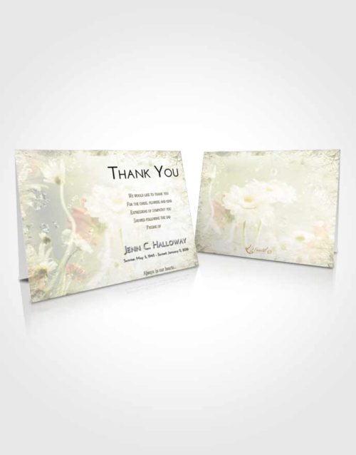 Funeral Thank You Card Template At Dusk Floral Tranquility