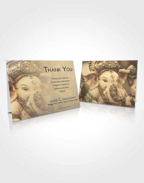 Funeral Thank You Card Template At Dusk Ganesha Desire
