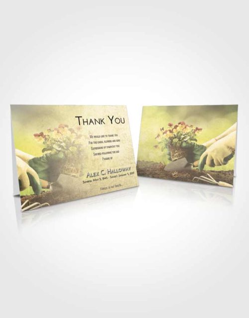 Funeral Thank You Card Template At Dusk Gardening Passion