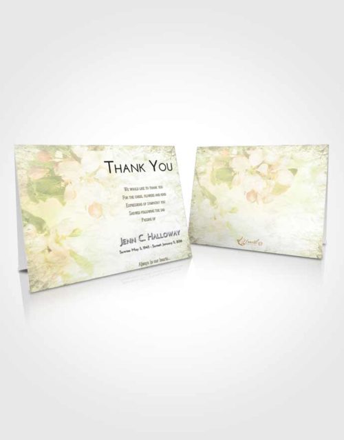 Funeral Thank You Card Template At Dusk Heavenly Flowers