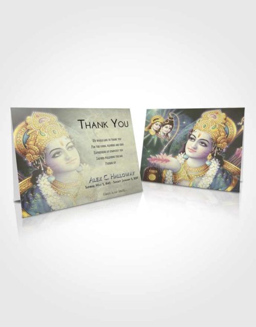 Funeral Thank You Card Template At Dusk Hindu Majesty