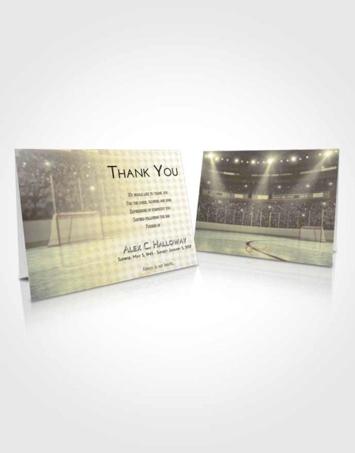Funeral Thank You Card Template At Dusk Hockey Love