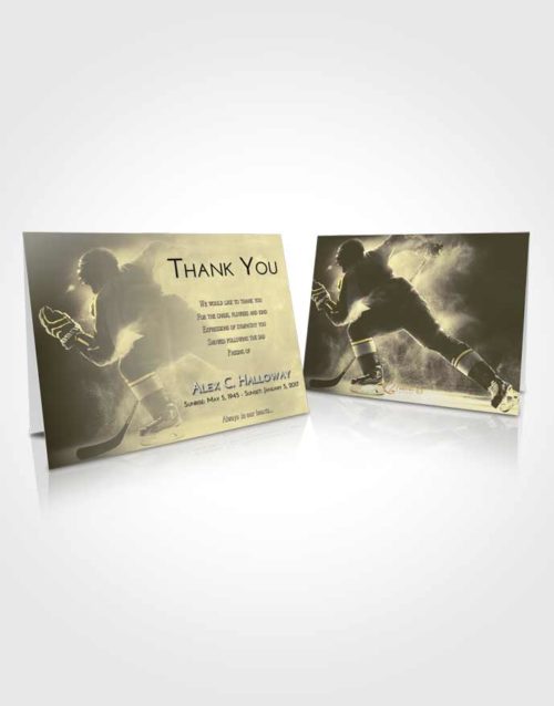 Funeral Thank You Card Template At Dusk Hockey Paradise