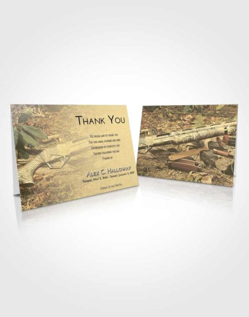 Funeral Thank You Card Template At Dusk Hunters Life