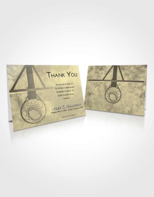 Funeral Thank You Card Template At Dusk In the Hoop