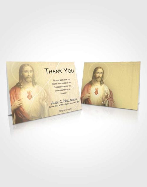 Funeral Thank You Card Template At Dusk Jesus Love