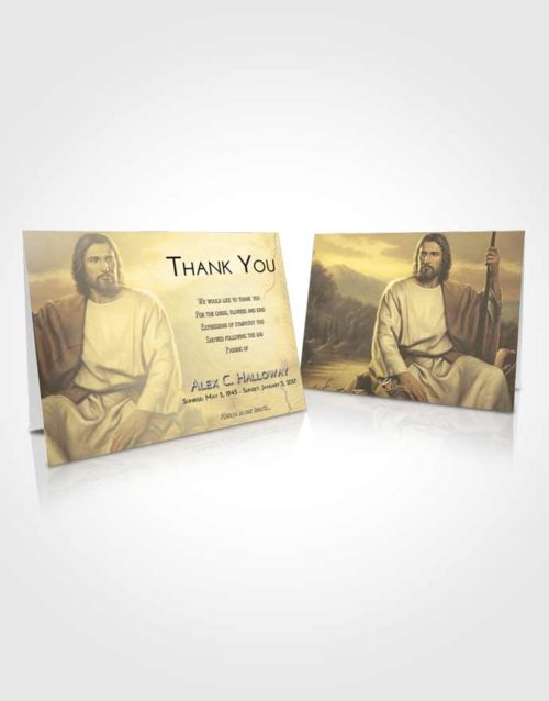 Funeral Thank You Card Template At Dusk Jesus Prayers