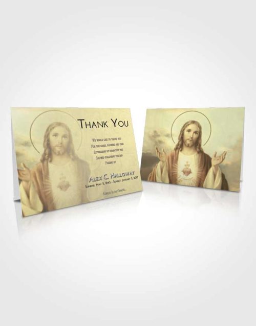 Funeral Thank You Card Template At Dusk Jesus our Lord