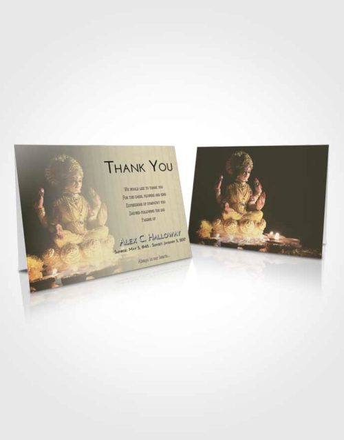 Funeral Thank You Card Template At Dusk Lakshmi Surprise