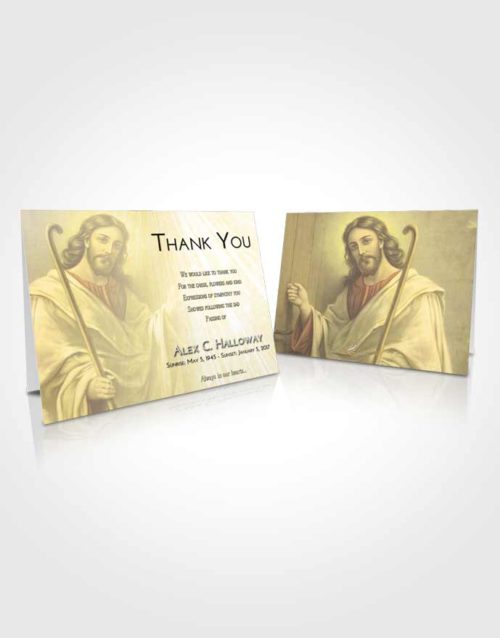 Funeral Thank You Card Template At Dusk Life of Jesus