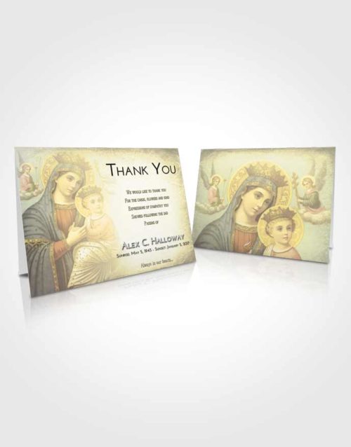 Funeral Thank You Card Template At Dusk Marys Love