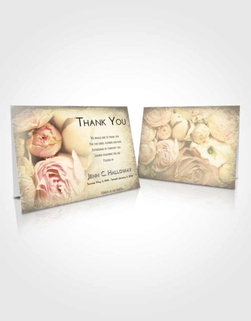 Funeral Thank You Card Template At Dusk Rose Magic