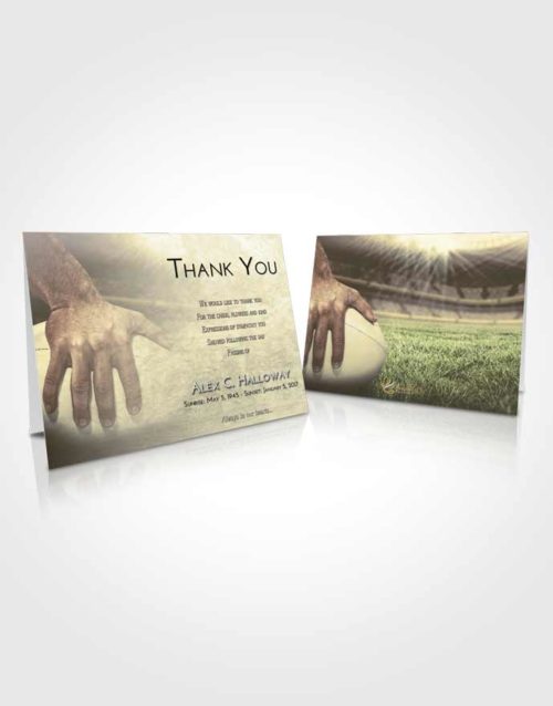 Funeral Thank You Card Template At Dusk Rugby Surprise