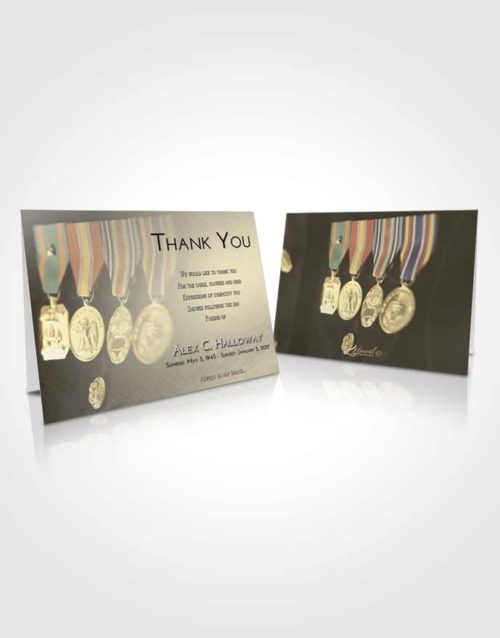 Funeral Thank You Card Template At Dusk Service Reward