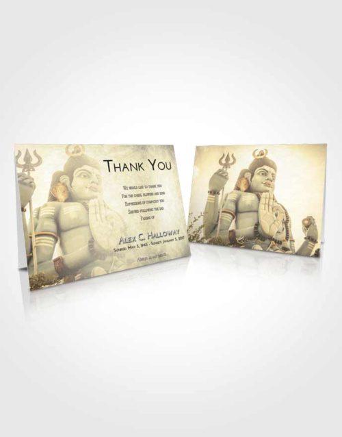 Funeral Thank You Card Template At Dusk Shiva Divinity
