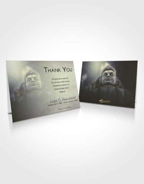 Funeral Thank You Card Template At Dusk Shiva Surprise