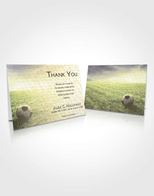 Funeral Thank You Card Template At Dusk Soccer Journey